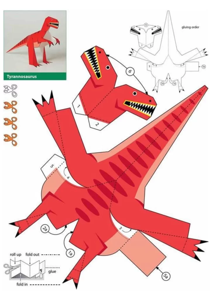 molde de dinossauro para imprimir