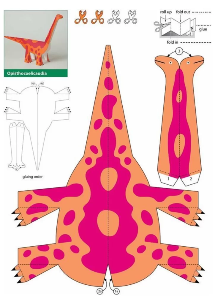 molde de dinossauro para imprimir