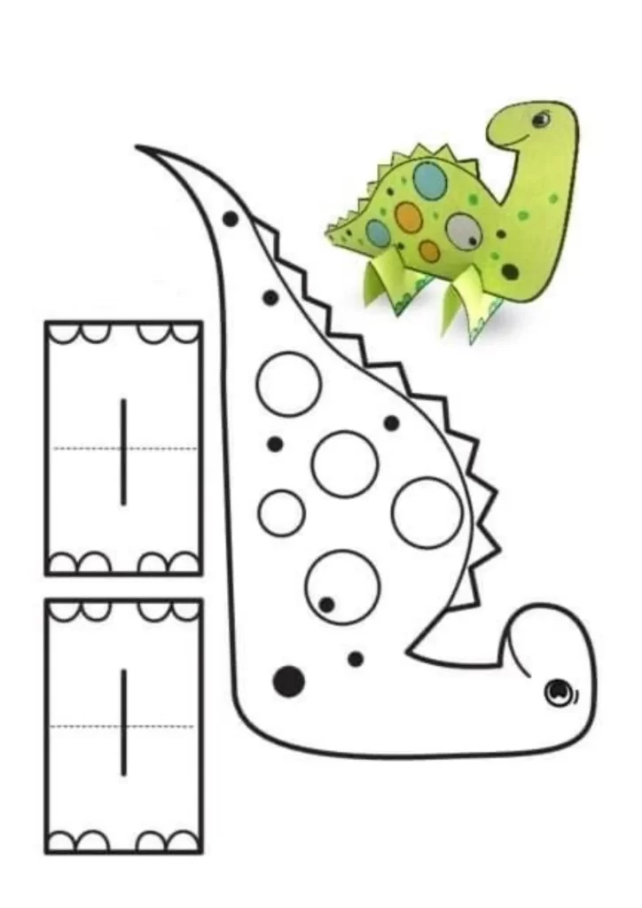 molde de dinossauro para imprimir