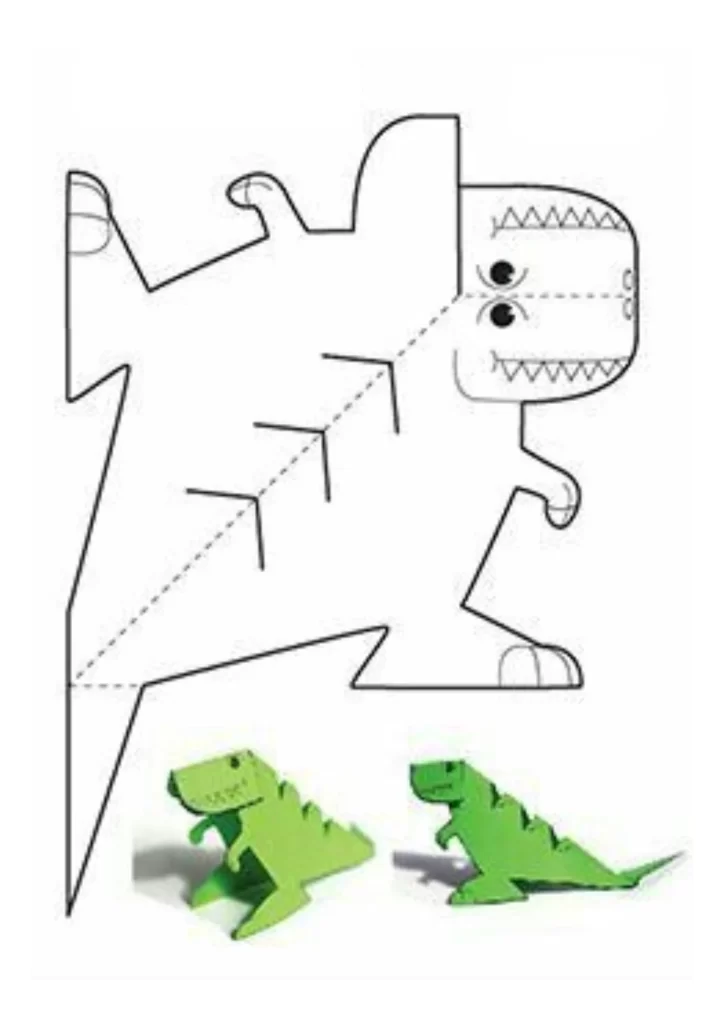 molde de dinossauro para imprimir