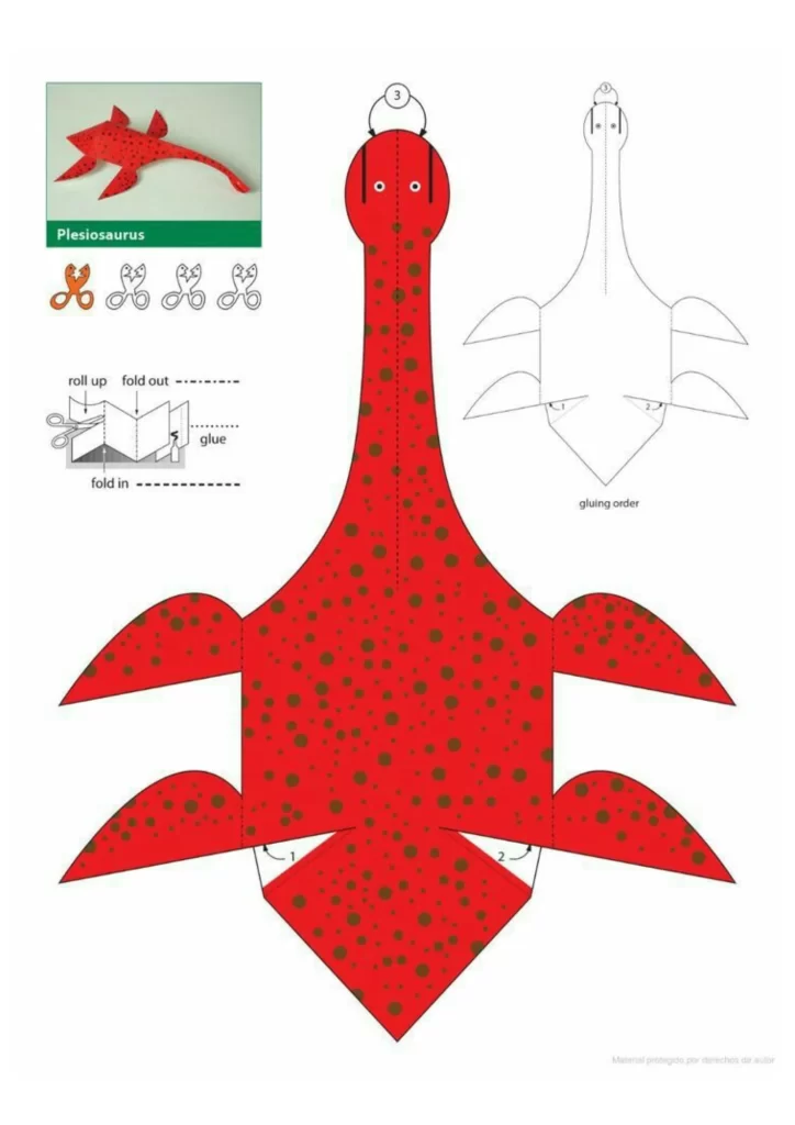 molde de dinossauro para imprimir