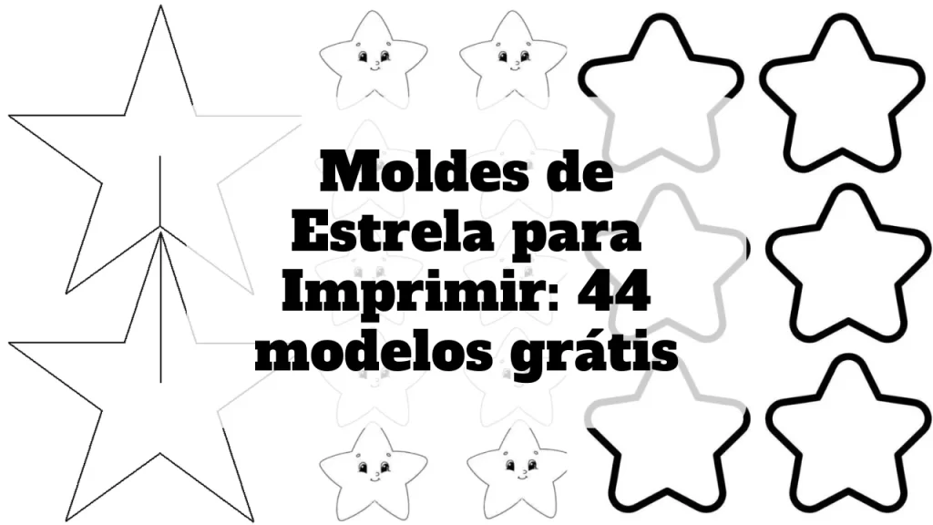 molde de estrela para imprimir