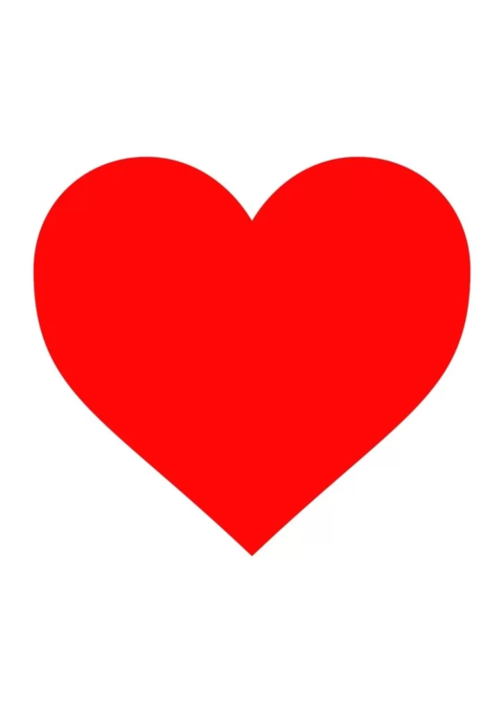 moldes de coração para imprimir