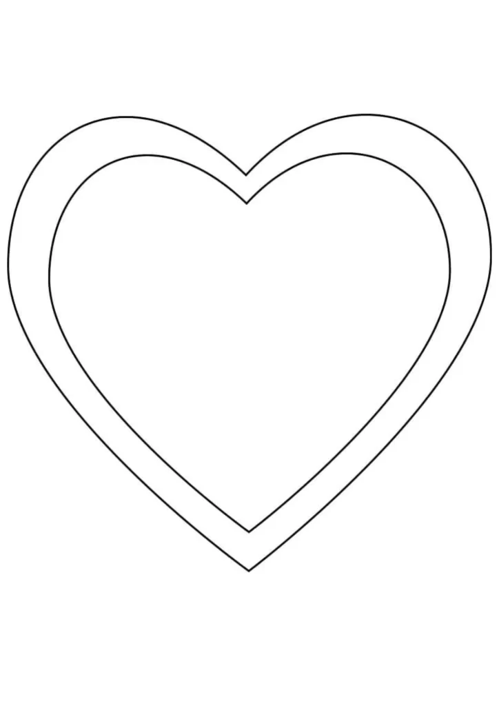 moldes de coração para imprimir