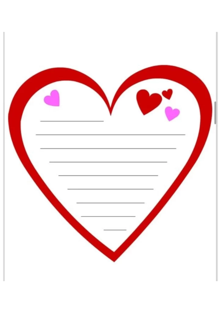 moldes de coração para imprimir