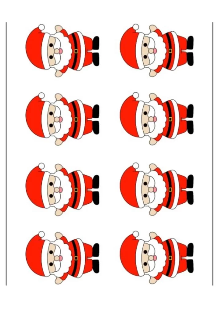 moldes de papai noel para imprimir
