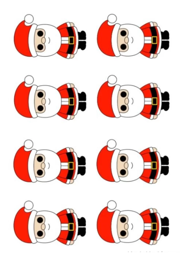 moldes de papai noel para imprimir