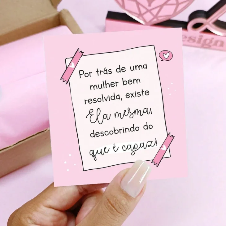 Cartão com Mensagem Motivacional
