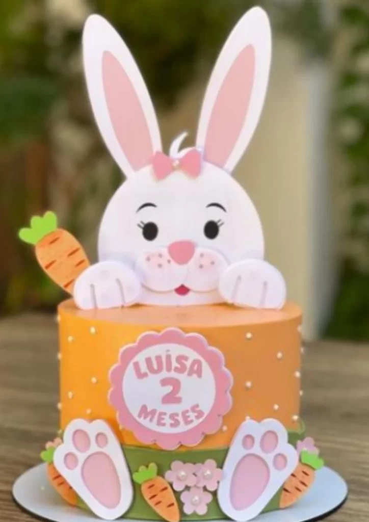 topo de bolo coelho da pascoa