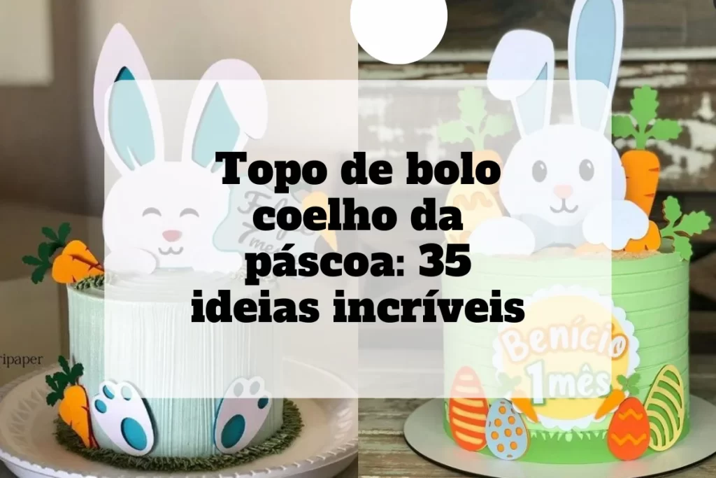 topo de bolo coelho da pascoa