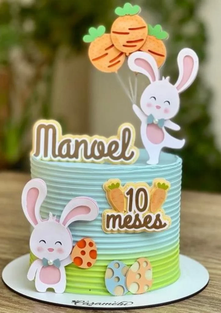 topo de bolo coelho da pascoa