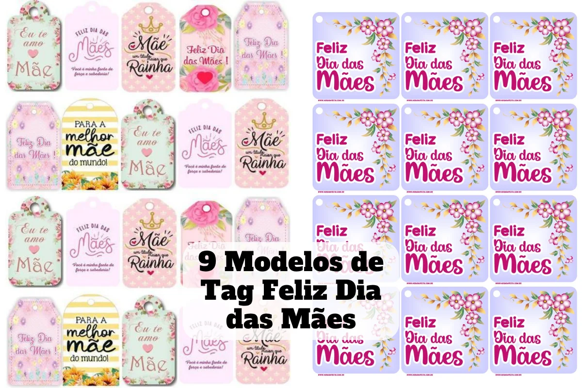 9 tag feliz dia das mães para imprimir
