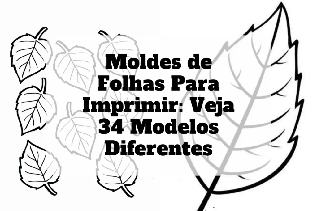 Veja 34 Modelos Diferentes de Moldes de Folhas Para Imprimir